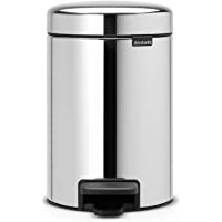 Brabantia GG172- Cubo de basura de pedal de 3 litros- color acero brillante